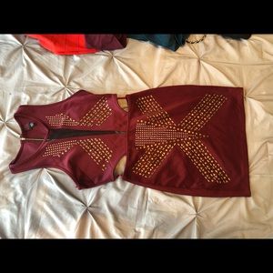 Burgundy Dress